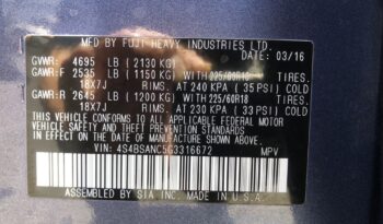 2016 Subaru Outback 2.5i Limited full