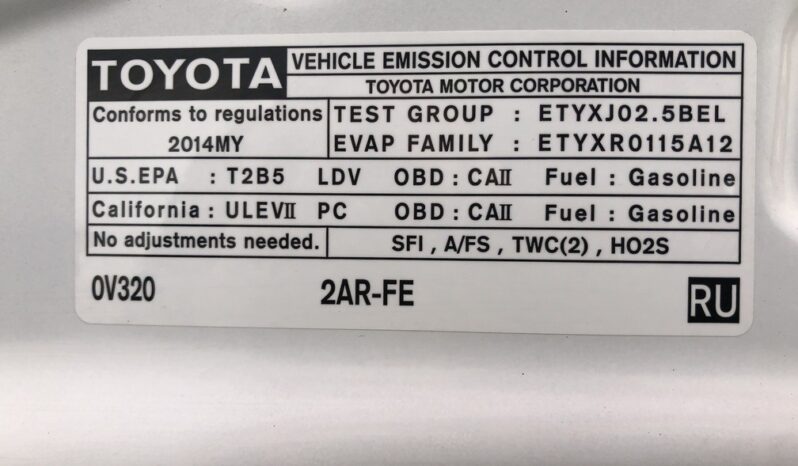 2014 Toyota Camry SE full