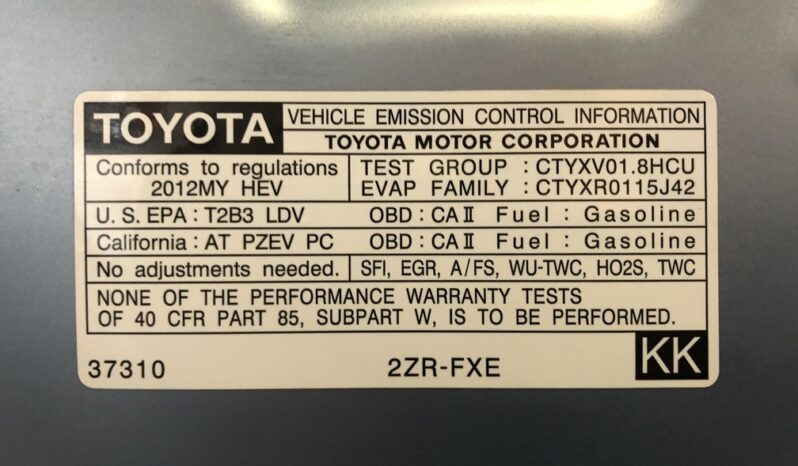 2012 Toyota Prius Plug-in Hybrid Advanced full