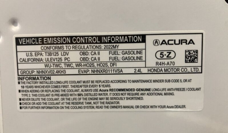 2022 Acura ILX with Premium and A-SPEC P full