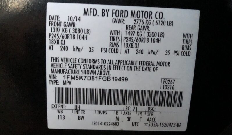 2015 Ford Explorer XLT full