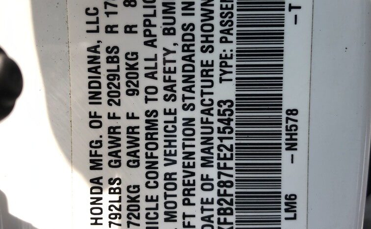 2015 Honda Civic EX full