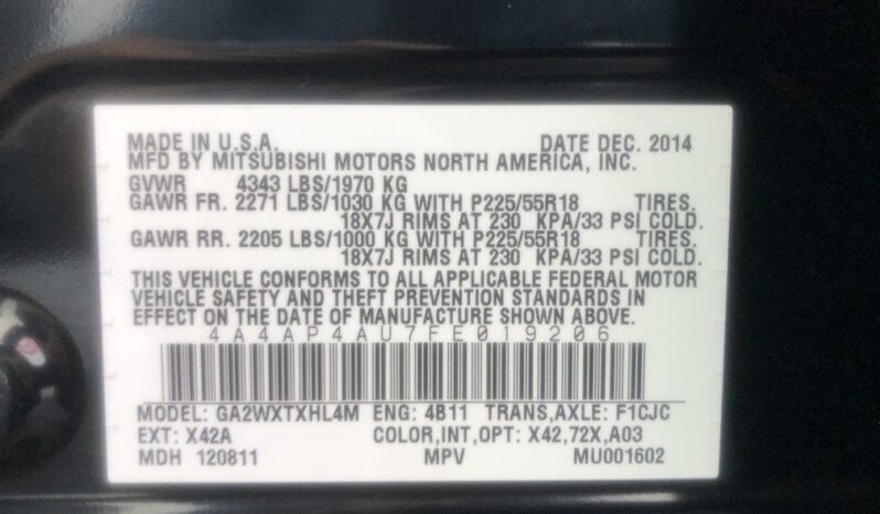 2015 Mitsubishi Outlander Sport SE full