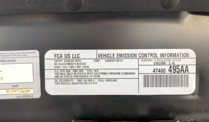 2016 Jeep Cherokee Sport full