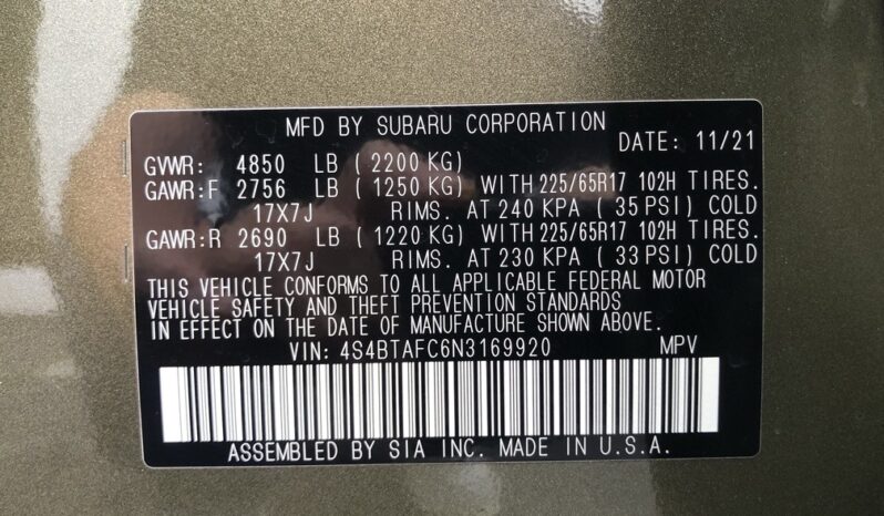 2022 Subaru Outback Premium full