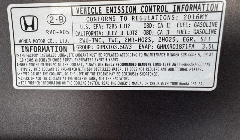 2016 Honda Odyssey LX full