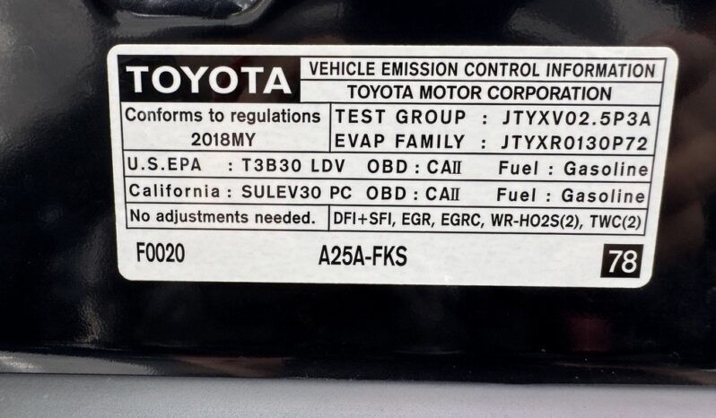 2018 Toyota Camry LE full