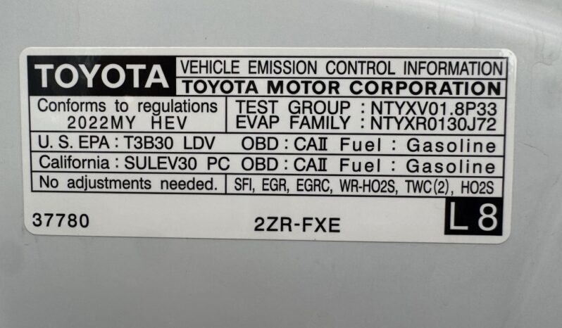 2022 Toyota Corolla LE full