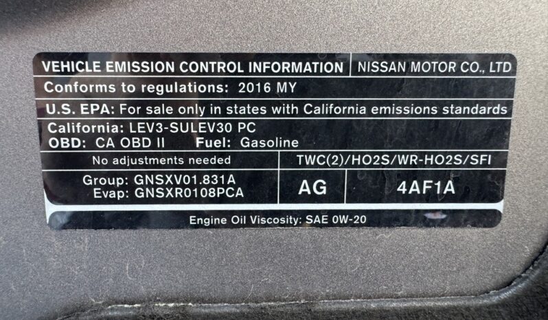 2016 Nissan Sentra SV full